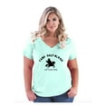 thumbnail image 1 of Women's Plus Size V-neck T-Shirt - Camp Half Blood Demigods, 1 of 3