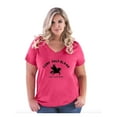 thumbnail image 1 of Women's Plus Size V-neck T-Shirt - Camp Half Blood Demigods, 1 of 3