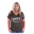 thumbnail image 1 of IWPF - Women's Plus Size V-neck T-Shirt - Camping, 1 of 3