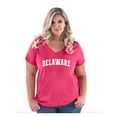 thumbnail image 1 of Women's Plus Size V-neck T-Shirt - Delaware, 1 of 3