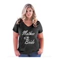 thumbnail image 1 of Women's Plus Size V-neck T-Shirt - Mother of the Bride, 1 of 3