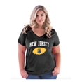 thumbnail image 1 of Women's Plus Size V-neck T-Shirt - New Jersey, 1 of 3