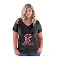 thumbnail image 1 of Women's Plus Size V-neck T-Shirt - Tackle Breast Cancer, 1 of 3