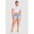 thumbnail image 1 of Women's Plus Size VIP Denim Utility Shorts, 1 of 4