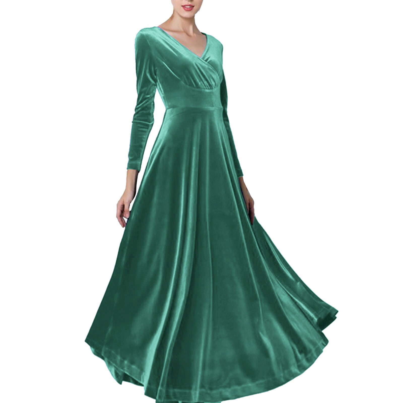 slim fit dress slacks Wedtrend Women Plus Size Strapless Dark Green Bridesmaid Dress Sheath Burnout Velvet Corset Maxi Dress with Slit, Dark Green / US2 main image 1