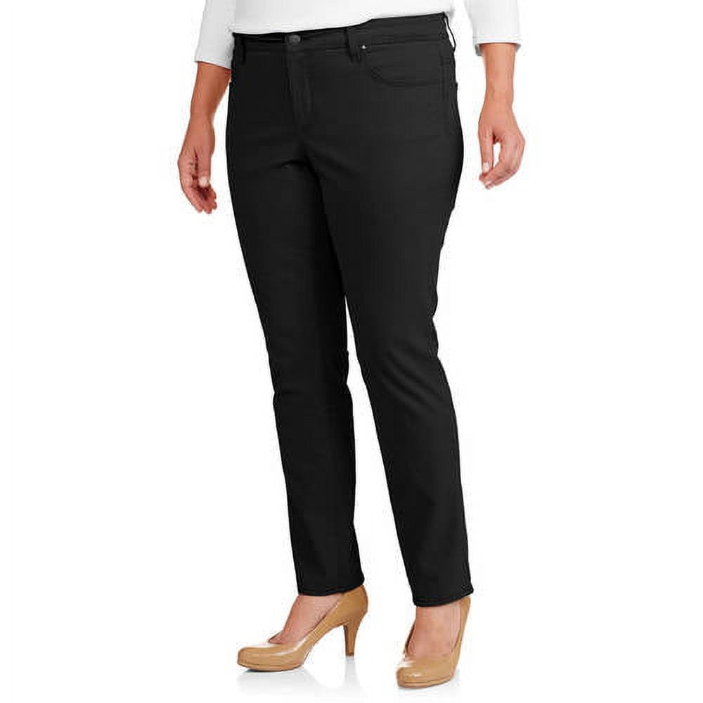 Women's Plus-Size Velvet Touch Slim Straight Jeans - Walmart.com