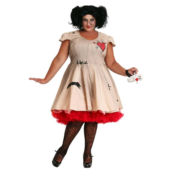 Women's Plus Size Voodoo Doll Costume