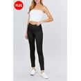 thumbnail image 1 of Women's Plus Size Waistband Mid Rise Stretch Ponte Pants, 1 of 4
