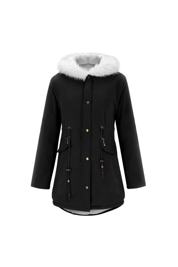 Women's Plus Size Warm Coat Jacket Outwear -' Lined Trench Winter Hooded Thick Overcoat G3 Jacket Pull Overs Women Little Jacket Maternity Anorak Womens Warm Jackets Zipper Jacket Women Womens Long