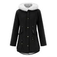thumbnail image 1 of Women's Plus Size Warm Coat Jacket Outwear -' Lined Trench Winter Hooded Thick Overcoat Jacket Petite Women Jacket Warm Jacket Womens Jackets for Women Warm Womens Jacket Women Jacket Fall Polish, 1 of 2