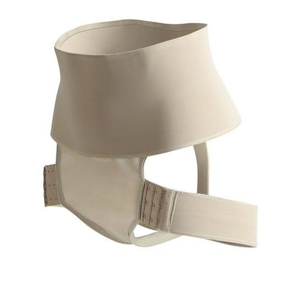 Women's Plus Size Wide Band Firm Waist Cincher Tummy Slimmer Thong Corset Hooks Shapewear Nude 3XL