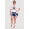 thumbnail image 1 of Women's Plus Size Wild Heart Rodeo Angel Graphic Slashed Tee, 1 of 4