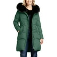 thumbnail image 1 of Women’s Plus Size Winter Coat Fleece Lined Hooded Long Puffer Parka Zip Up Thick Warm Waterproof Outerwear Sherpa Lined Quilted Jacket for Cold Weather, 1 of 7