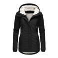 thumbnail image 1 of Women's Plus Size Winter Coat Recycled Puffer Jacket Warm Thicken Parka Overcoat with Removable Hood, 1 of 8