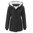 thumbnail image 1 of Women's Plus Size Winter Coat Recycled Puffer Jacket Warm Thicken Parka Overcoat with Removable Hood, 1 of 6