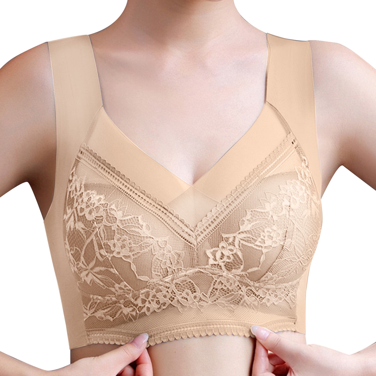 2 Pack - Wirefree Seamless Comfort Bra With Removable Pads (Small, Black) At Women's Clothing Store