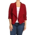 thumbnail image 1 of Women's Plus Size Women's Trendy Style Open Front Casual Blazer Jacket, 1 of 4