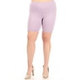 thumbnail image 1 of Women's Plus Size Workout Elastic High Waist Basic Active Yoga Casual Biker Shorts Pants, 1 of 3