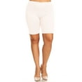 thumbnail image 1 of Women's Plus Size Workout Elastic High Waist Basic Active Yoga Casual Biker Shorts Pants, 1 of 3