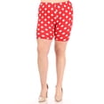 thumbnail image 1 of Women's Plus Size Workout High Waist Stretch Active Yoga Print Basic Biker Shorts Pants, 1 of 4