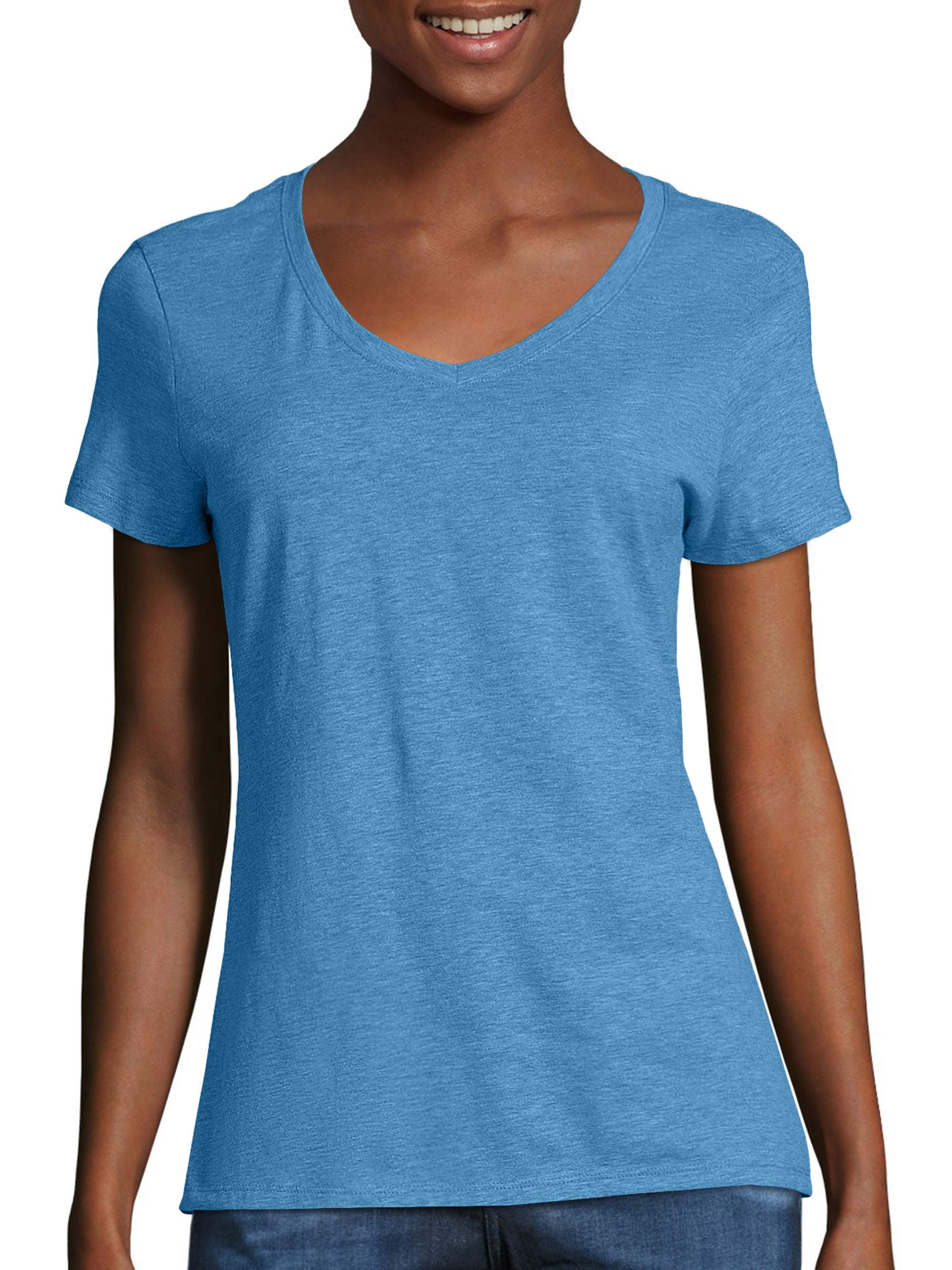 Women's PlusSize Xtemp Short Sleeve Vneck