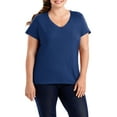 thumbnail image 1 of Women's Plus-Size X-temp Short Sleeve V-neck, 1 of 8