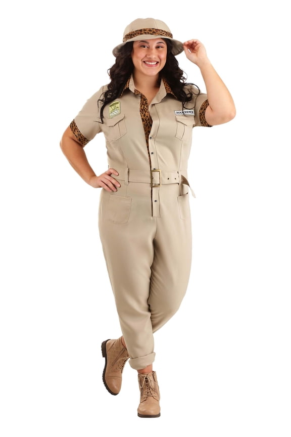 Women's Plus Size Zookeeper Costume