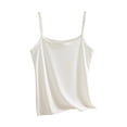 thumbnail image 1 of Women's Plus Slim Fit Scoop Neck Camisole Tank Tops Adjustable Spaghetti Strap Solid Sleeveless Shirts, Basic Casual Summer Everyday Wear Layering Undershirt 2026, 1 of 5