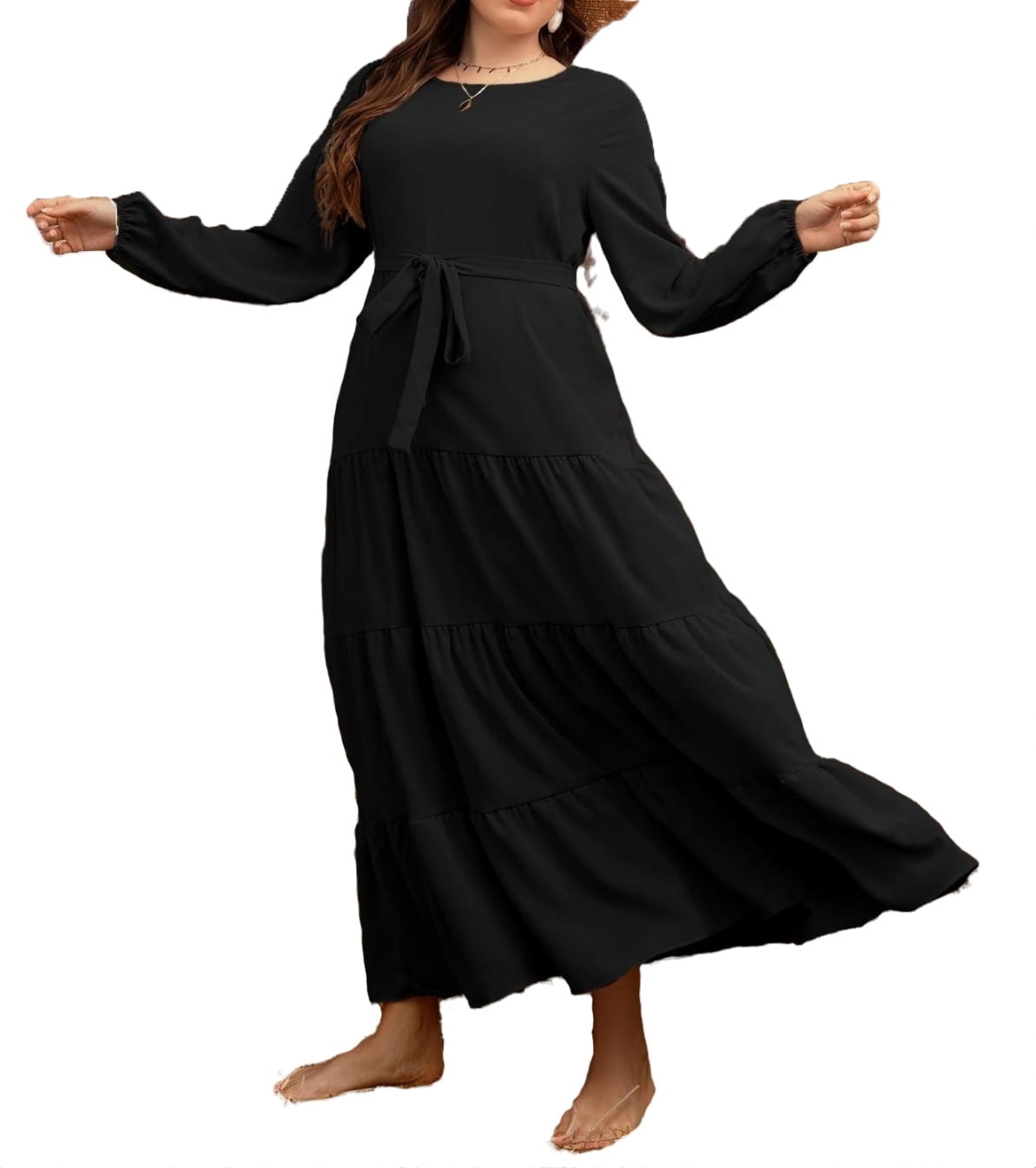 Long sleeve maxi dress shop size 20