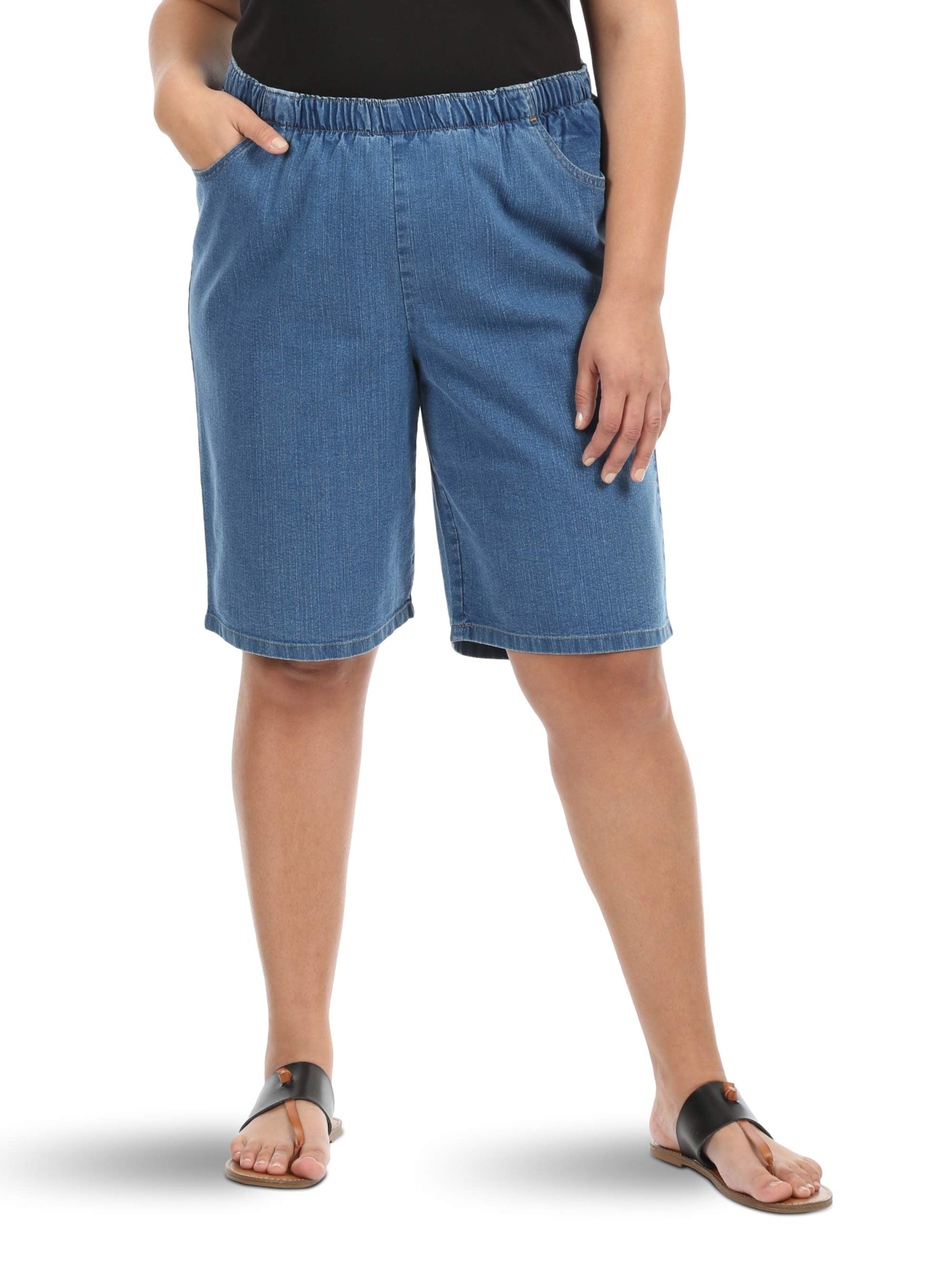 Women's Plus Stretch Pull On Bermuda Short