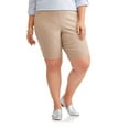 thumbnail image 1 of Women's Plus Stretch Woven Bermuda Short, 1 of 5