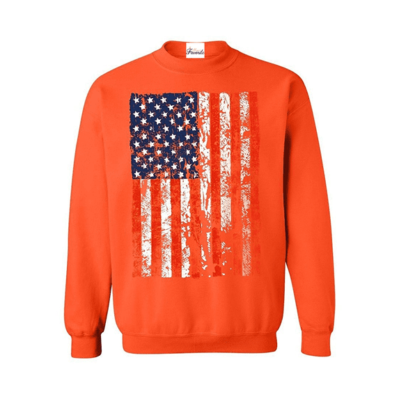 Women's Plus Sweatshirts and Hoodies - American Flag 4th of July