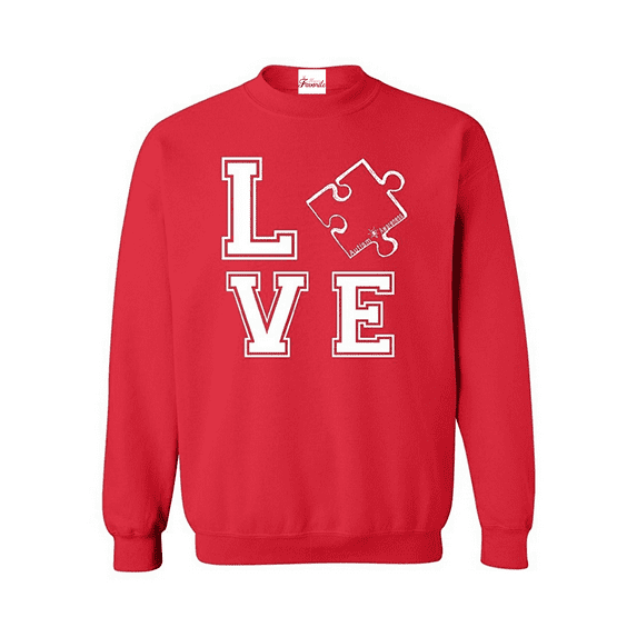 Women's Plus Sweatshirts and Hoodies - Autism Awareness Puzzle