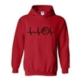 thumbnail image 1 of Women's Plus Sweatshirts and Hoodies - Basketball Heartbeat, 1 of 5