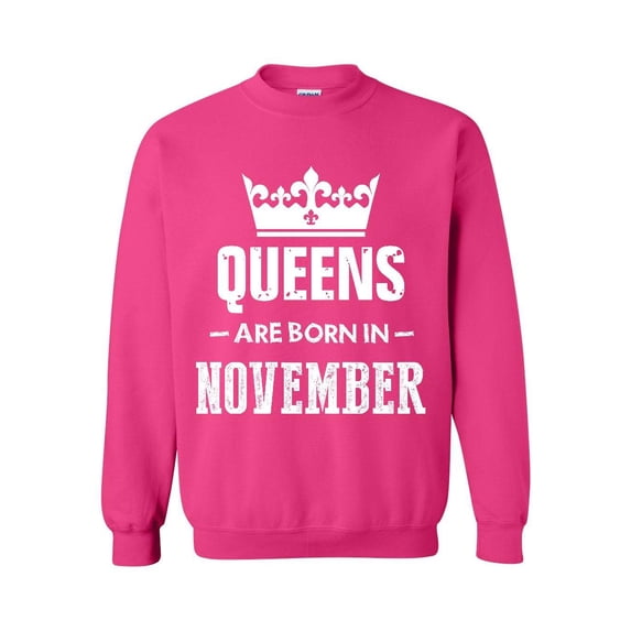 Women's Plus Sweatshirts and Hoodies - Birthday Gift Queens Are Born in November