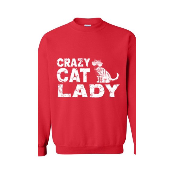 Women's Plus Sweatshirts and Hoodies - Crazy Cat Lady