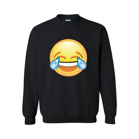 Women's Plus Sweatshirts and Hoodies - Emoji Laughing Tears