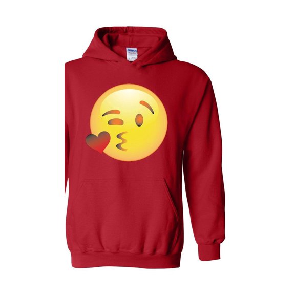 Women's Plus Sweatshirts and Hoodies - Emoji Winky Face