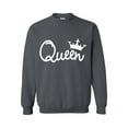 thumbnail image 1 of Women's Plus Sweatshirts and Hoodies - Queen in White Crown, 1 of 5