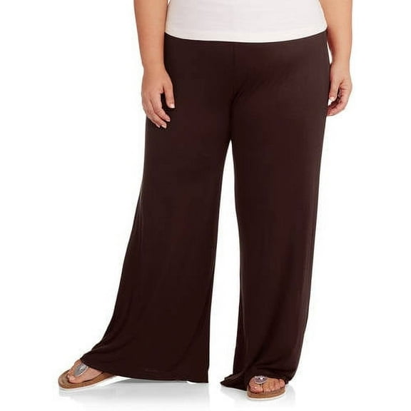 Women's Plus Wide-Leg Palazzo Pants