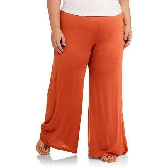 Women's Plus Wide-Leg Palazzo Pants