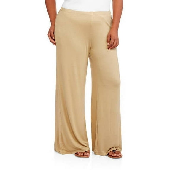 Women's Plus Wide-Leg Palazzo Pants