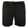 thumbnail image 1 of Women's Plus size Stretch Chino Shorts Black 24W, 1 of 4