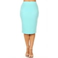 thumbnail image 1 of Women's Plus size Trendy Style Knee Length Solid Pencil Skirt, 1 of 4