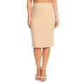 thumbnail image 1 of Women's Plus size Trendy Style Solid Pencil Skirt, 1 of 4