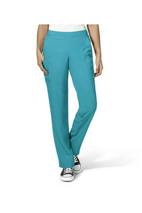 Women's Pluse Size Flat Front Double Cargo Scrub Pant
