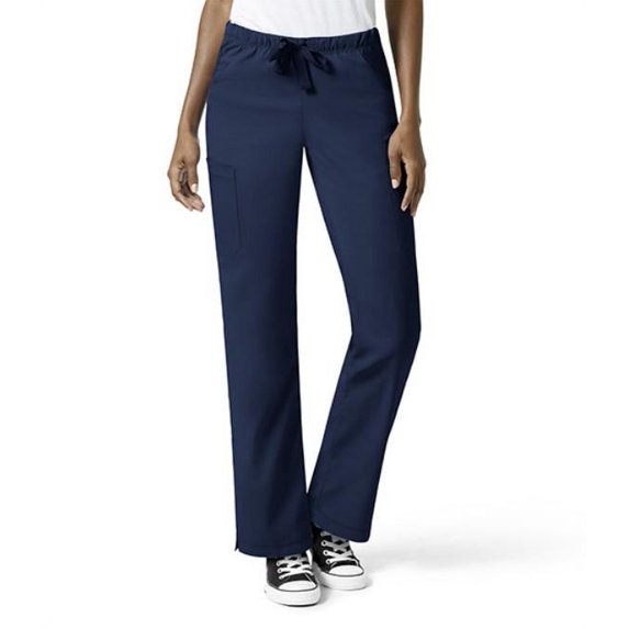Women's Pluse Size Full Elastic Straight Leg Scrub Pant