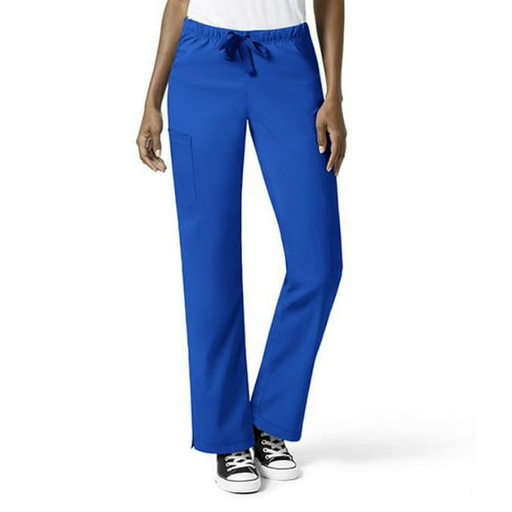 Women's Pluse Size Full Elastic Straight Leg Scrub Pant