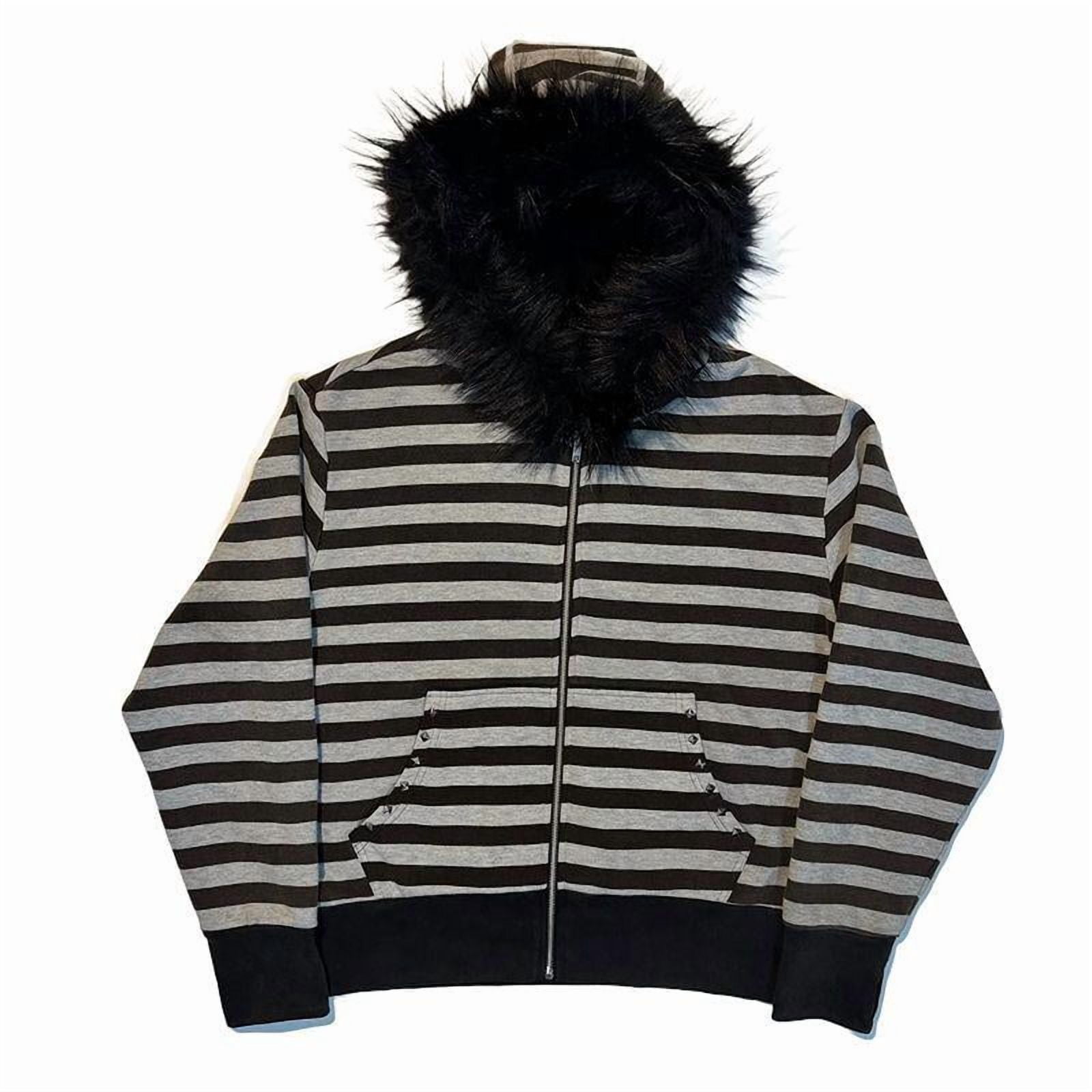 Women’s Plush Fleece Hooded Zip-Up Jacket, Thick Warm Winter Cozy Fur-Lined Hoodie Coat, Soft Fluffy Outerwear Top for Cold-Weather Daily Wear, Casual Comfortable Fashion Jacket