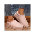 thumbnail image 1 of Women's Plush Fleece Slippers Boots with Fuzzy Lining - Warm & Comfortable Autumn Winter House Shoes, 1 of 7